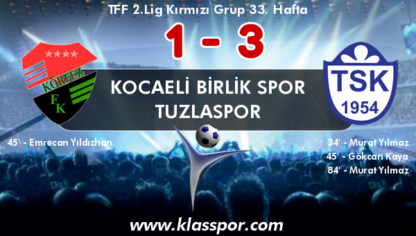 Kocaeli Birlik Spor 1 - Tuzlaspor 3