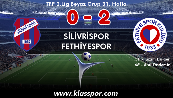 Silivrispor 0 - Fethiyespor 2