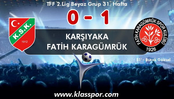 Karşıyaka 0 - Fatih Karagümrük 1