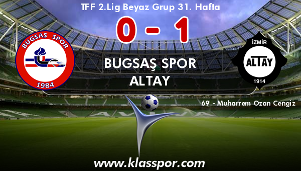 Bugsaş Spor 0 - Altay 1