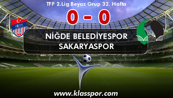 Niğde Belediyespor 0 - Sakaryaspor 0