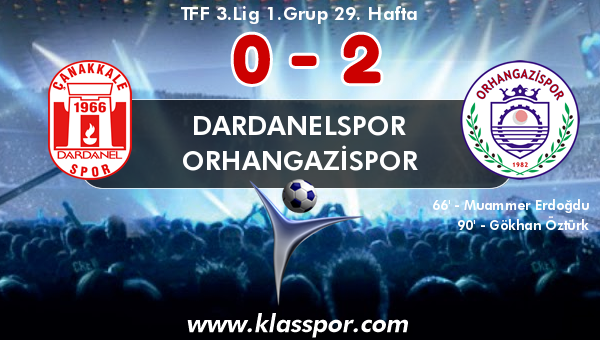 Dardanelspor 0 - Orhangazispor 2