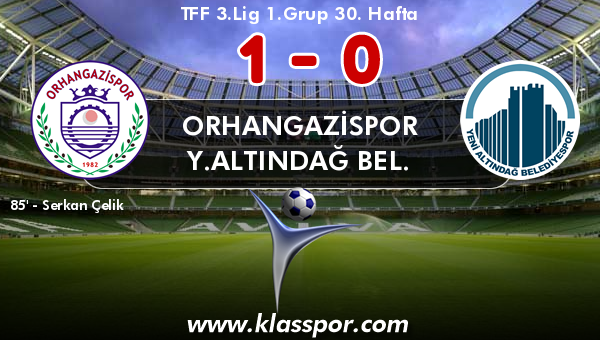 Orhangazispor 1 - Y.Altındağ Bel. 0