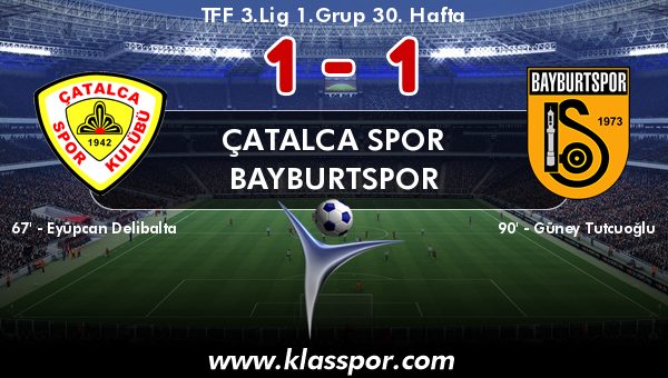 Çatalca Spor 1 - Bayburtspor 1