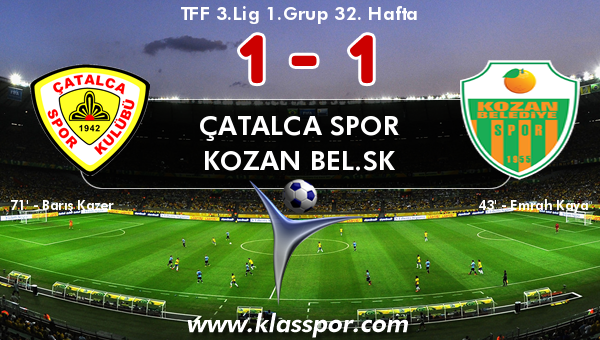 Çatalca Spor 1 - Kozan Bel.SK 1