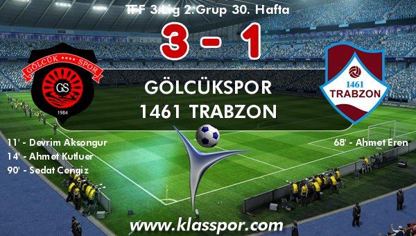 Gölcükspor 3 - 1461 Trabzon 1