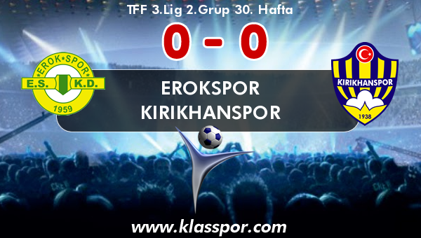 Erokspor 0 - Kırıkhanspor 0