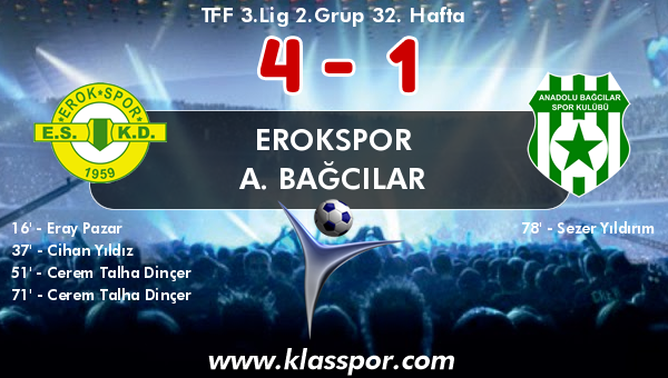 Erokspor 4 - A. Bağcılar 1