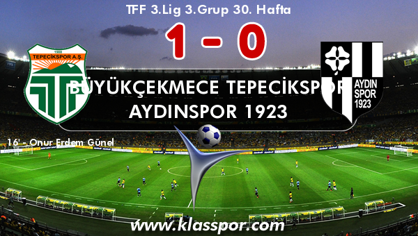 Büyükçekmece Tepecikspor 1 - Aydınspor 1923 0