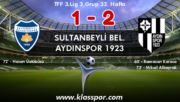 Sultanbeyli Bel. 1 - Aydınspor 1923 2