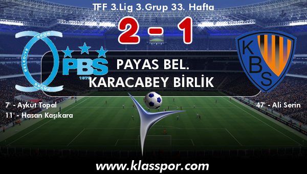 Payas Bel. 2 - Karacabey Birlik  1