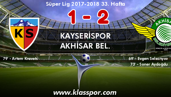 Kayserispor 1 - Akhisar Bel. 2