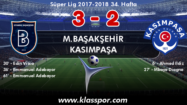 M.Başakşehir 3 - Kasımpaşa 2