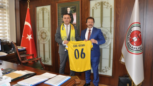 Ankaragücü yönetimi Cumhuriyet Başsavcısını ziyaret etti...