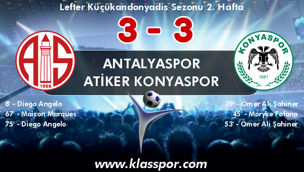 Antalyaspor 3 - Atiker Konyaspor 3