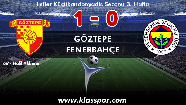 Göztepe 1 - Fenerbahçe 0