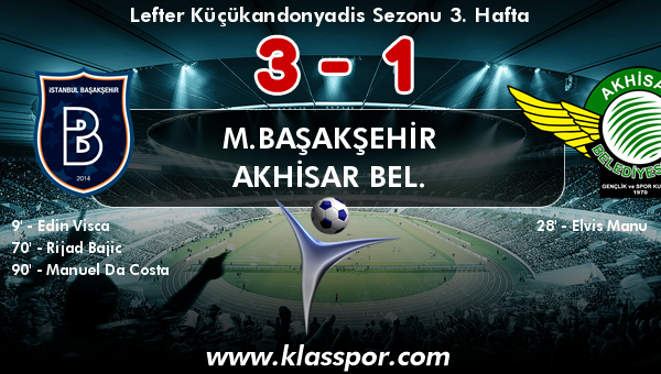 M.Başakşehir 3 - Akhisar Bel. 1