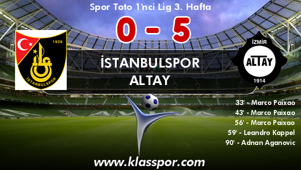 İstanbulspor 0 - Altay 5