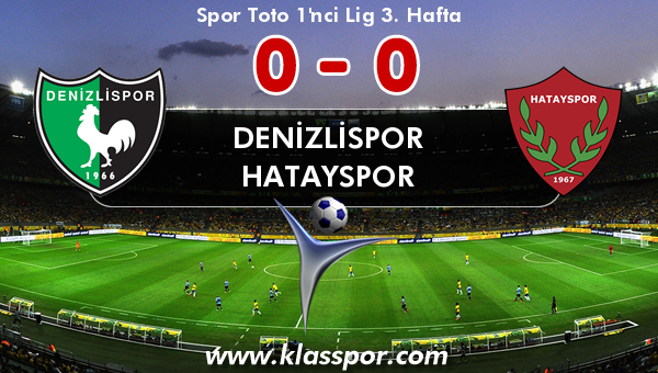 Denizlispor 0 - Hatayspor 0