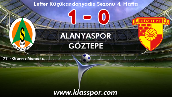 Alanyaspor 1 - Göztepe 0