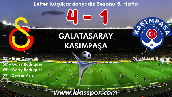 Galatasaray 4 - Kasımpaşa 1