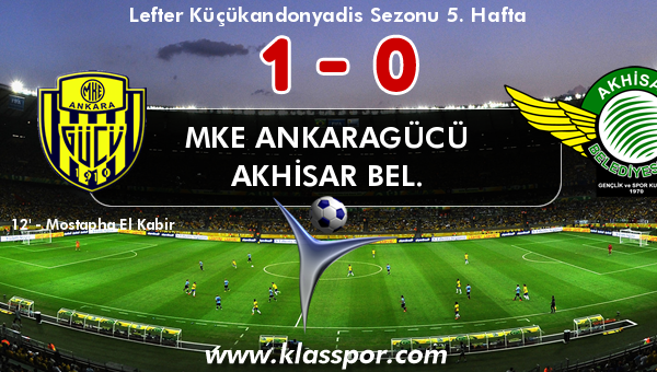 MKE Ankaragücü 1 - Akhisar Bel. 0