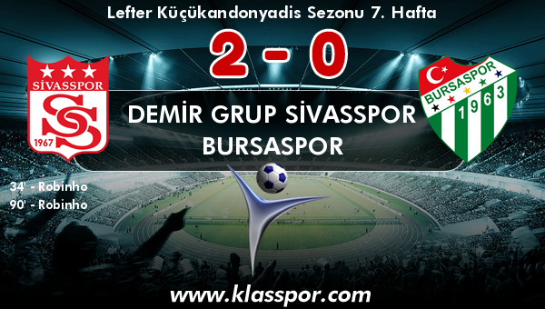 Demir Grup Sivasspor 2 - Bursaspor 0