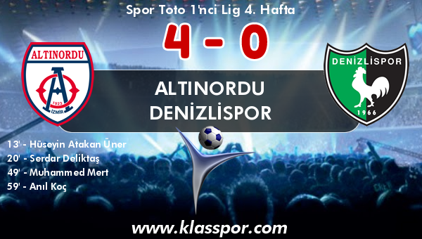 Altınordu 4 - Denizlispor 0