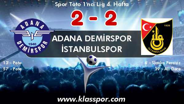 Adana Demirspor 2 - İstanbulspor 2