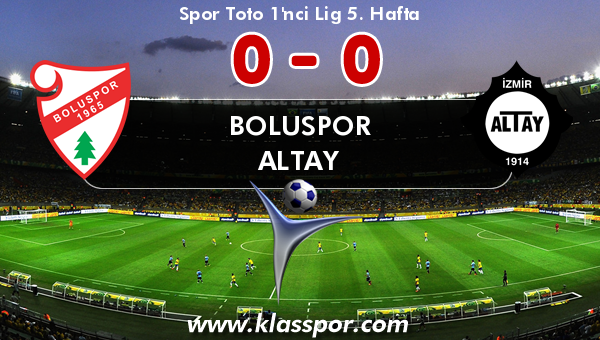 Boluspor 0 - Altay 0
