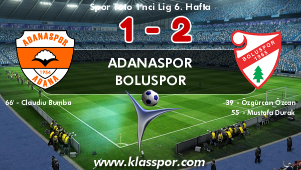 Adanaspor 1 - Boluspor 2