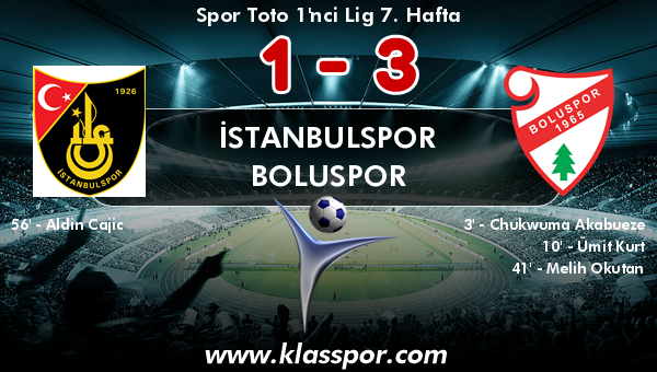 İstanbulspor 1 - Boluspor 3