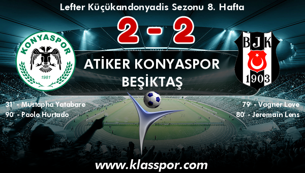 Atiker Konyaspor 2 - Beşiktaş 2