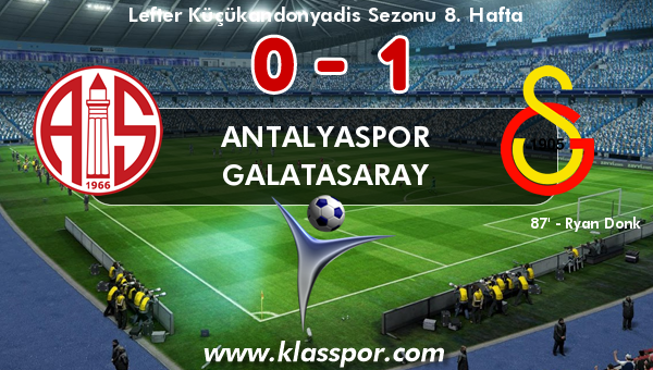 Antalyaspor 0 - Galatasaray 1