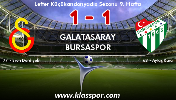 Galatasaray 1 - Bursaspor 1
