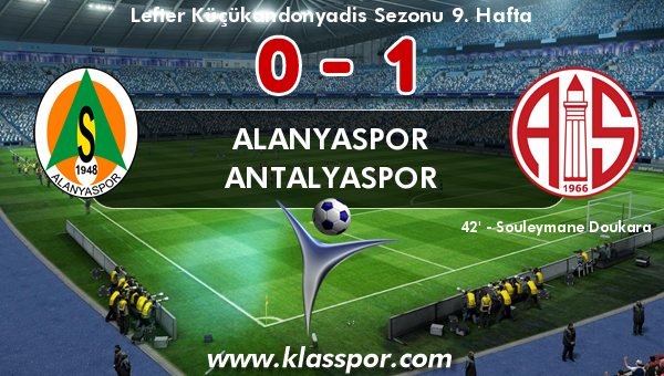 Alanyaspor 0 - Antalyaspor 1