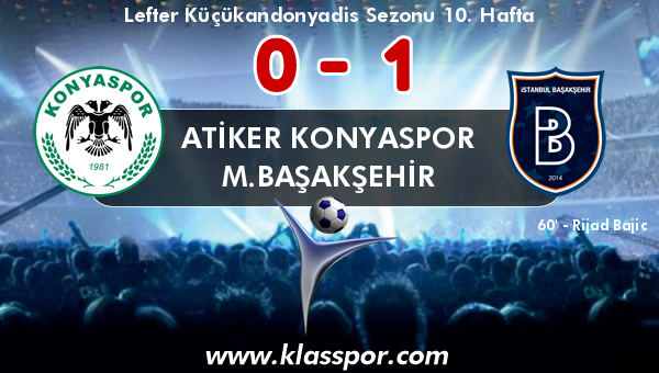 Atiker Konyaspor 0 - M.Başakşehir 1