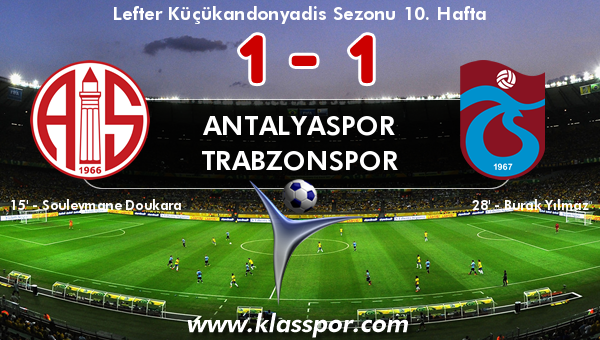 Antalyaspor 1 - Trabzonspor 1