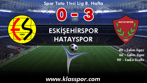 Eskişehirspor 0 - Hatayspor 3