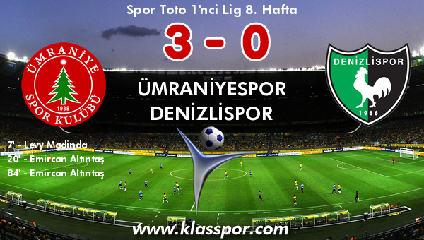 Ümraniyespor 3 - Denizlispor 0