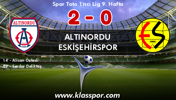 Altınordu 2 - Eskişehirspor 0