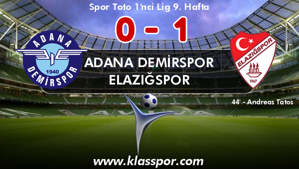 Adana Demirspor 0 - Elazığspor 1