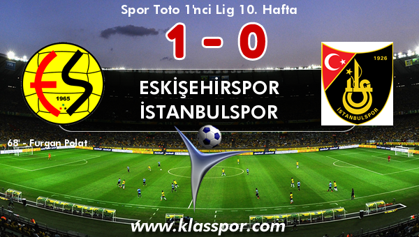 Eskişehirspor 1 - İstanbulspor 0