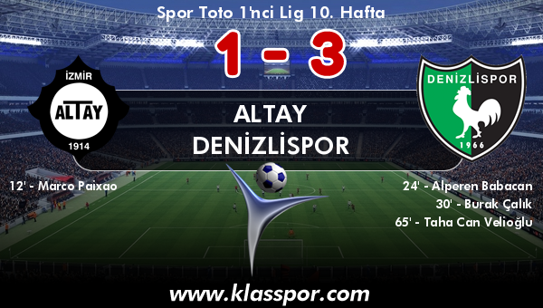 Altay 1 - Denizlispor 3