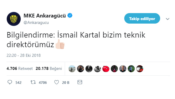Ankaragücü, Sosyal medya'da da golü attı...