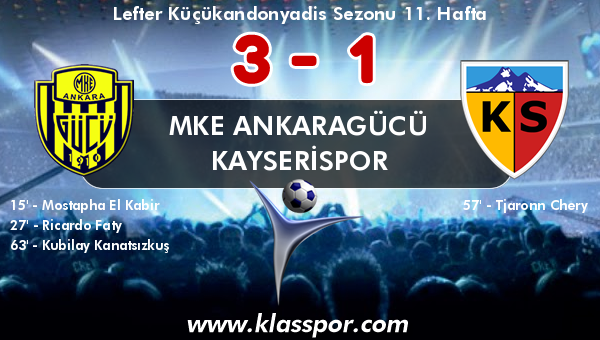 MKE Ankaragücü 3 - Kayserispor 1