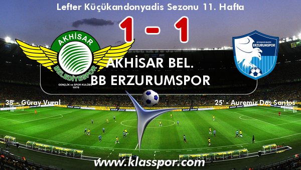 Akhisar Bel. 1 - BB Erzurumspor 1