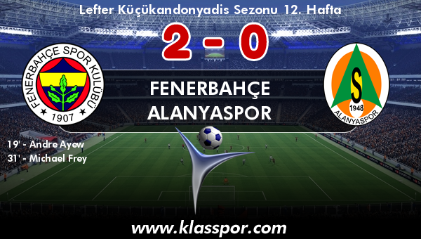 Fenerbahçe 2 - Alanyaspor 0
