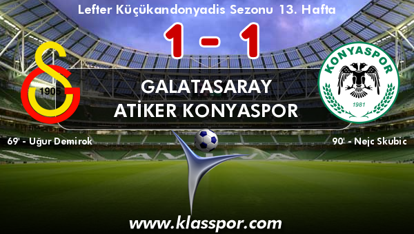 Galatasaray 1 - Atiker Konyaspor 1