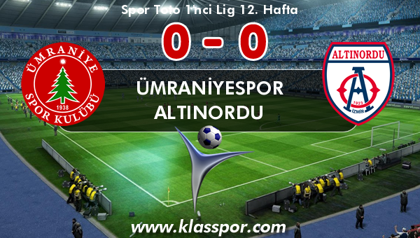 Ümraniyespor 0 - Altınordu 0